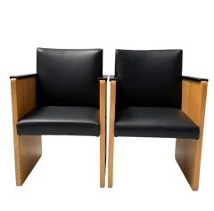 Pair of Art Deco Modernist Armchairs by Jan den Drijver for De Stijl, 1930s